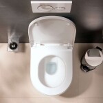 HANSGROHE - EluPura S Original Závěsné WC se sedátkem, Rimless, bílá 60207450