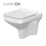 DEANTE Podomítkový rám, pro závěsné WC mísy + SLIM tlačítko chrom + WC CERSANIT CLEANON COMO + SEDÁTKO CST_WC01 051P CO1