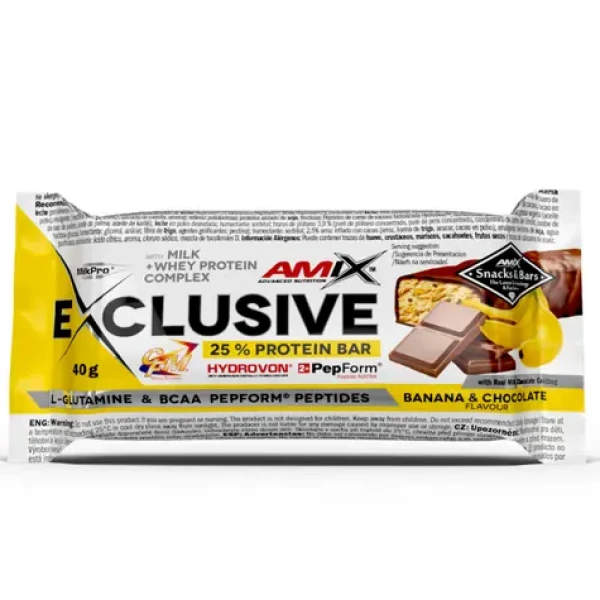 Amix Exclusive Protein Bar 40 g banana chocolate (16027)
