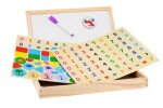 Mamido Vzdělávací dřevěná magnetická tabule s příslušenstvím