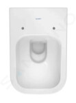 DURAVIT - Happy D.2 Závěsné WC, Rimless, HygieneGlaze, bílá 2222092000