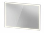 DURAVIT - L-Cube Zrcadlo s LED osvětlením, 100x67 cm, dotykový senzor, matná bílá LC7382018180100