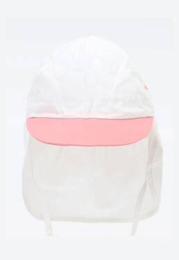 YOCLUB CLE-120 Dívčí kšiltovka Flamingo bílá 44-46 cm