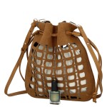 Moderní dámská kabelka Vaka, hnědá