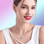 Exkluzivní náhrdelník Swarovski Elements I LOVE YOU - srdíčko, Stříbrná 40 cm + 5 cm (prodloužení)