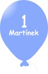 Balónky s jménem dle Vašeho přání - 1.narozeniny