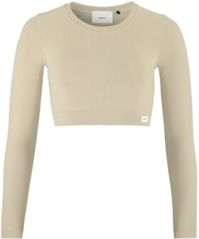 Craft Triko s dlouhým rukávem Collective Rib Cropped T-Shirt Women 1916014-608000 - Běžecký top CRAFT Collective Rib Cropped LS - hnědá Velikost textilu: M-L