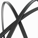 Erga Round, kulaté zrcadlo 80cm, černý rám, ERG-V01-ROUND-8080-BK