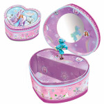 Šperkovnice koníkem ve tvaru srdce fialová