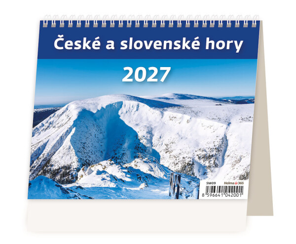 Stolní kalendář 2027 Helma Minimax České a slovenské hory