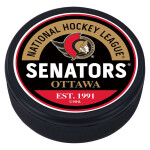 Mustang Puk Ottawa Senators NHL Block Textured Puck