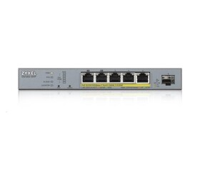 Zyxel GS1350-6HP 6 Port smart managed CCTV PoE switch, long range, 60W, 5x GbE, 1x SFP EDF_311744