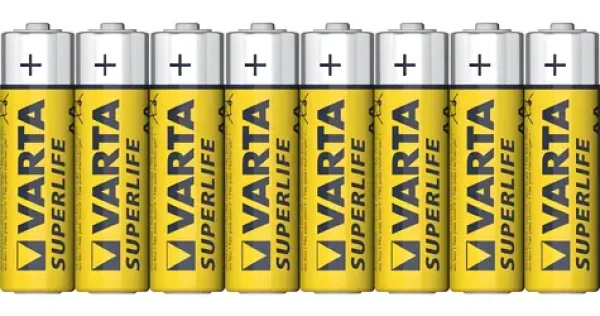 Varta Superlife AA / Baterie / 1,5V / zinko-uhlíková / 8 ks / fólie (4008496206612)