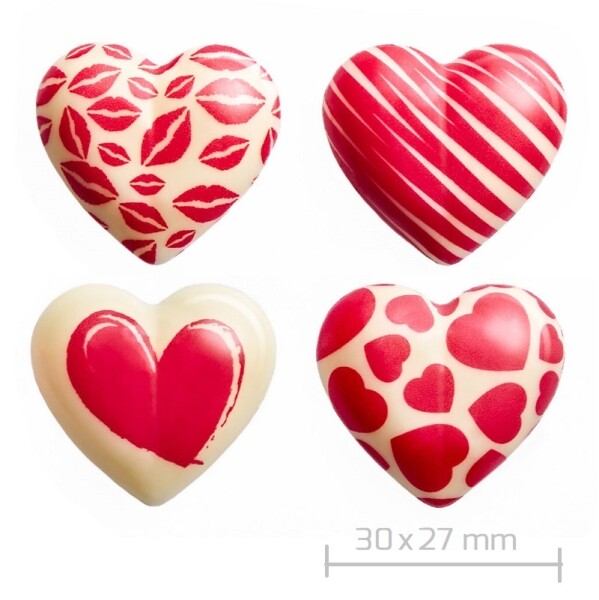 Barbara Luijckx sp. z o. o. Dekorace čokoládová Srdce Lovissimo 16 ks