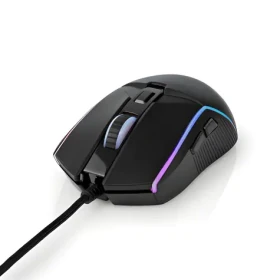 Nedis Herní myš / Herní myš / Kabelová / Nastavitelné DPI 800–7200 / 6 tlačítek / LED podsvícení (GMWD510BK)
