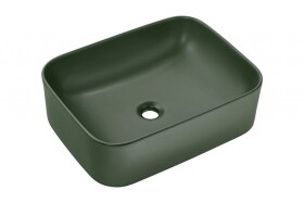 COMAD - Umyvadlo na desku KAMA 50, zelená mat 5907611655252