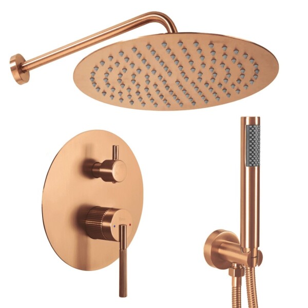 REA - Podomítková sprchová sada Argon Brush Copper + BOX REA-P4330