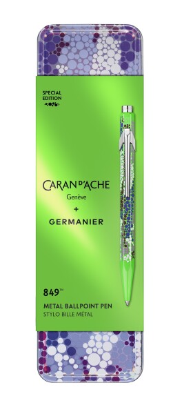 Caran d'Ache, NM0849.116, 849™ Germanier, kuličkové pero Kévin Germanier, neonově zelená, 1 ks