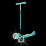 Globber Primo Foldable Plus Lights mátová / Dětská koloběžka / 3 kola / LED přední kola / skládací / od 3 let (439-706-2)