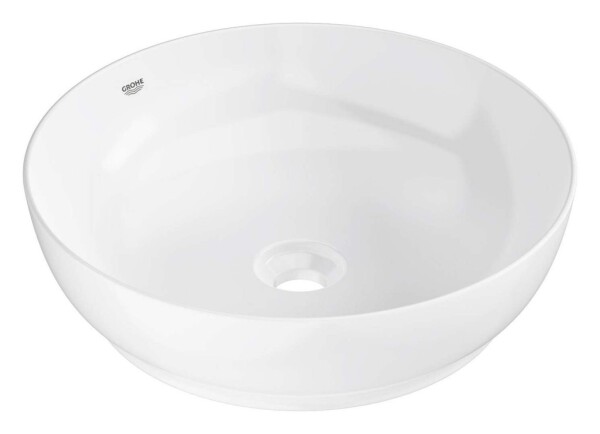GROHE - Essence Umyvadlo na desku, průměr 45 cm, bez přepadu, bez otvoru pro baterii, alpská bílá 103560SH00