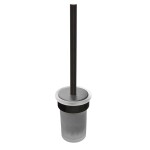 Wc štětka SAT Simply R PVD PVD gun metal/mléčné sklo SATDSIMR37GM SATDSIMR37GM
