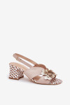 Sandály na podpatku model 214982 Step in style 39