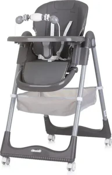 CHIPOLINO Jídelní židlička First Spoon Ash Grey (STHFS02401AS)