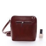 Dámská kožená crossbody Kirsten, tmavě hnědá