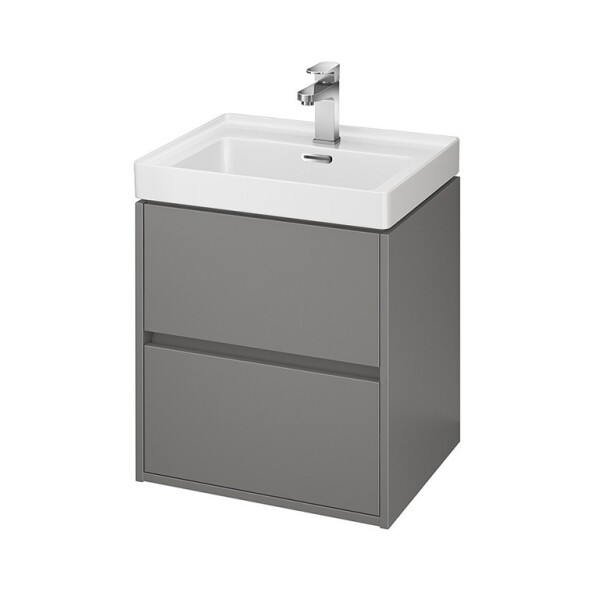 CERSANIT - SET B108 CREA 50, šedá matná (skříňka+umyvadlo) S801-282