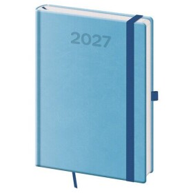 Diář 2027 denní A5 Print Pop - světle modrá