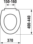 JIKA - Zeta WC sedátko, termoplast, bílá H8932710000001