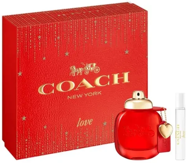 Coach Love / Dárková sada parfémů / Parfémová voda 50 ml + 7,5 ml / Dámská