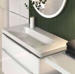 VILLEROY & BOCH - Subway 3.0 Umyvadlo 100x47 cm, bez přepadu, bez otvoru pro baterii, CeramicPlus, Stone White 4A70A3RW