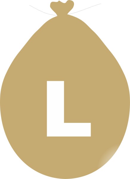 Balónek písmeno L zlaté balonky.cz Balónek písmeno L zlaté balonky.cz