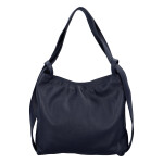 Prostorná dámská kožená kabelka Becky modrá