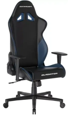 DXRacer GLADIATOR Herní židle černo-modrá / 125-134 cm / syntetická kůže / 130 kg / Područky (1052779)