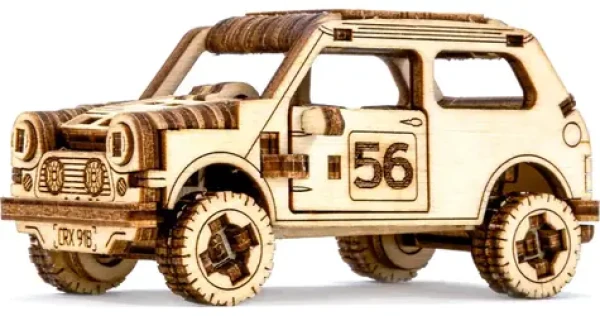 WOODEN CITY 3D Dřevěné puzzle Superfast Rally Car 1