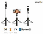 Aligator HA12 černá / Držák SELFIE s Bluetooth / tripod (8595181169346)