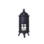 Strömshaga Kovový svícen na čajovou svíčku Stove Black, černá barva, kov