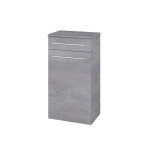 Dřevojas - Nízká skříňka DOS SNDZ 50 - D01 Beton / Úchytka T02 / D01 Beton / Levé 156190B