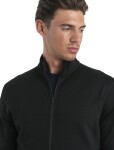 Pánská merino mikina ICEBREAKER Mens 560 Realfleece Elemental II LS Zip, Black velikost: S