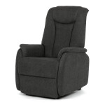 Polohovací křeslo, elektrické kabelové ovládání, šedá, látka, TV-L8963 GREY2