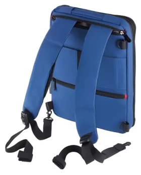 Troika SAFTSACK modrá / Business batoh / na notebook 13" / USB port / polyester (RUC71/DB)