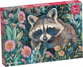 CHERRY PAZZI Puzzle Mýval v květinách