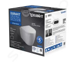 DURAVIT - ME by Starck Závěsné WC, sedátko SoftClose, Rimless, alpská bílá 45300900A1