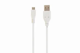 Gembird Micro USB kabel 1.8 m / USB-A (M) - Micro USB (M) / bílá (CCP-MUSB2-AMBM-6-W)