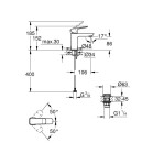 GROHE - Dice Umyvadlová baterie s výpustí Push-Open, matná černá 1018572430