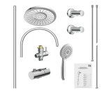 Eisl - Sprchový set včetně baterie s roztečí 100 mm-letní déšť DX1005CS A105500/100