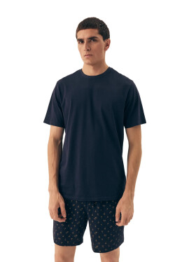 Pánské pyžamo 42601 Shore dark blue - HENDERSON tmavě modrá XXL