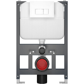 CERANO - Modul Basic pro WC závěsné - nízký - předstěnová instalace/sádrokarton - 52,5x80 CER-670798